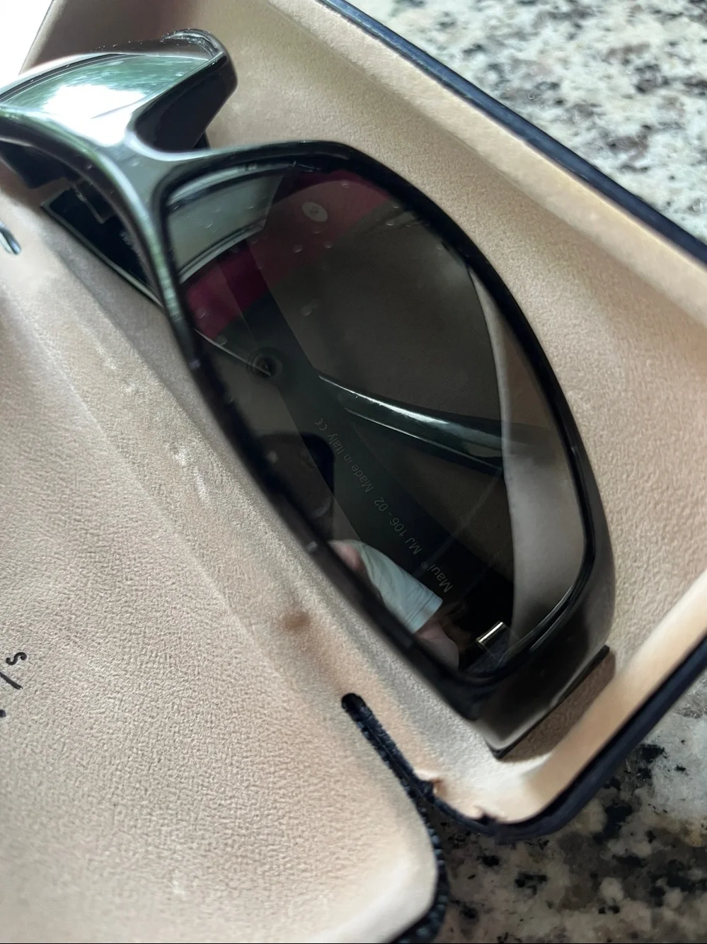 Maui Jim Black Wrap Sunglasses with Dark Lenses